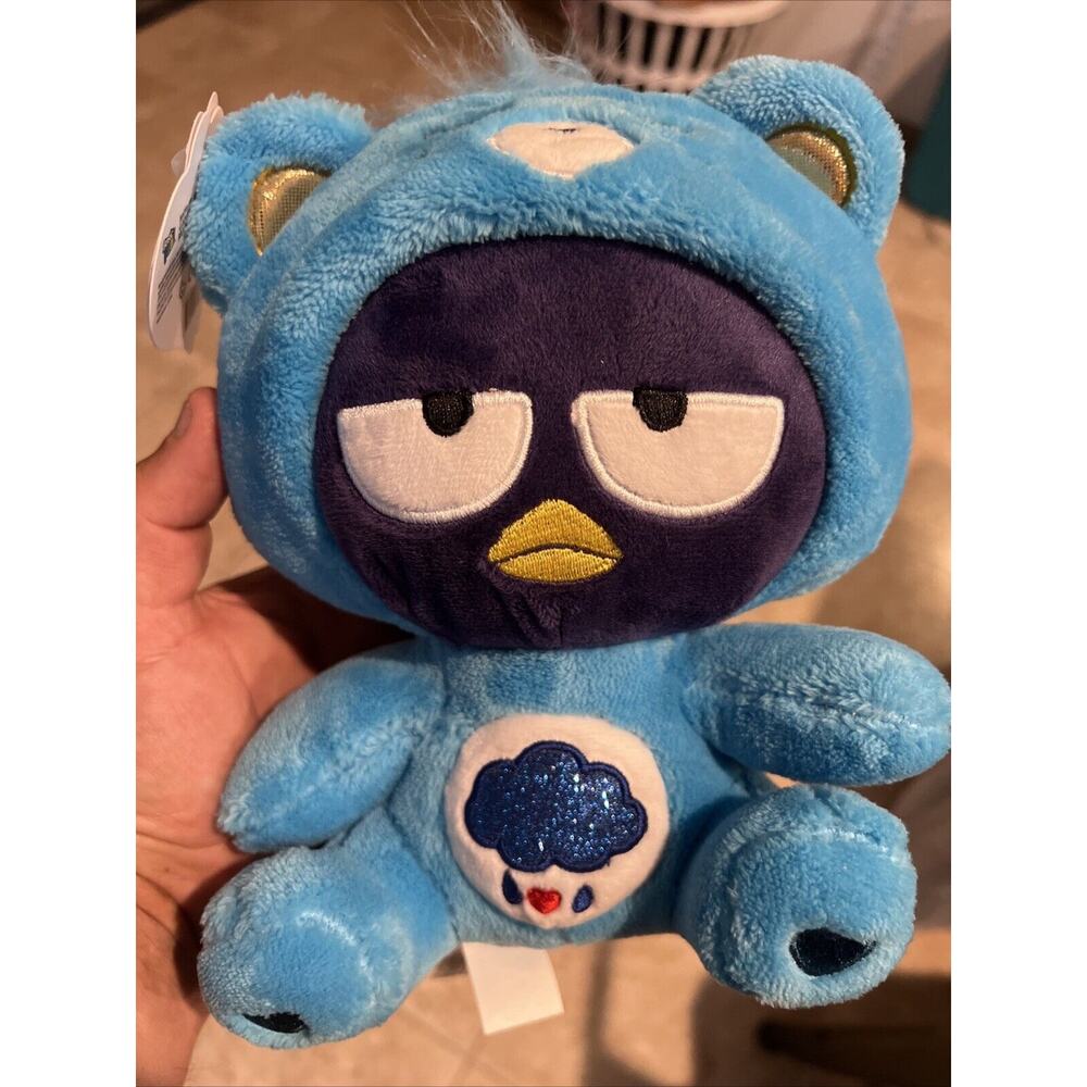 Sanrio Hello Kitty and Friends X Care Bears Badtz-Maru Grumpy Bear Plush
